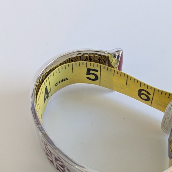 Set/ 2 Rustic Cuff Open Cuff Bracelets Silver Tone Mixed Metal - Picture 8 of 10